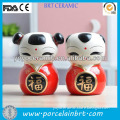 white and red newly-married couples ceramic wedding decoration materials